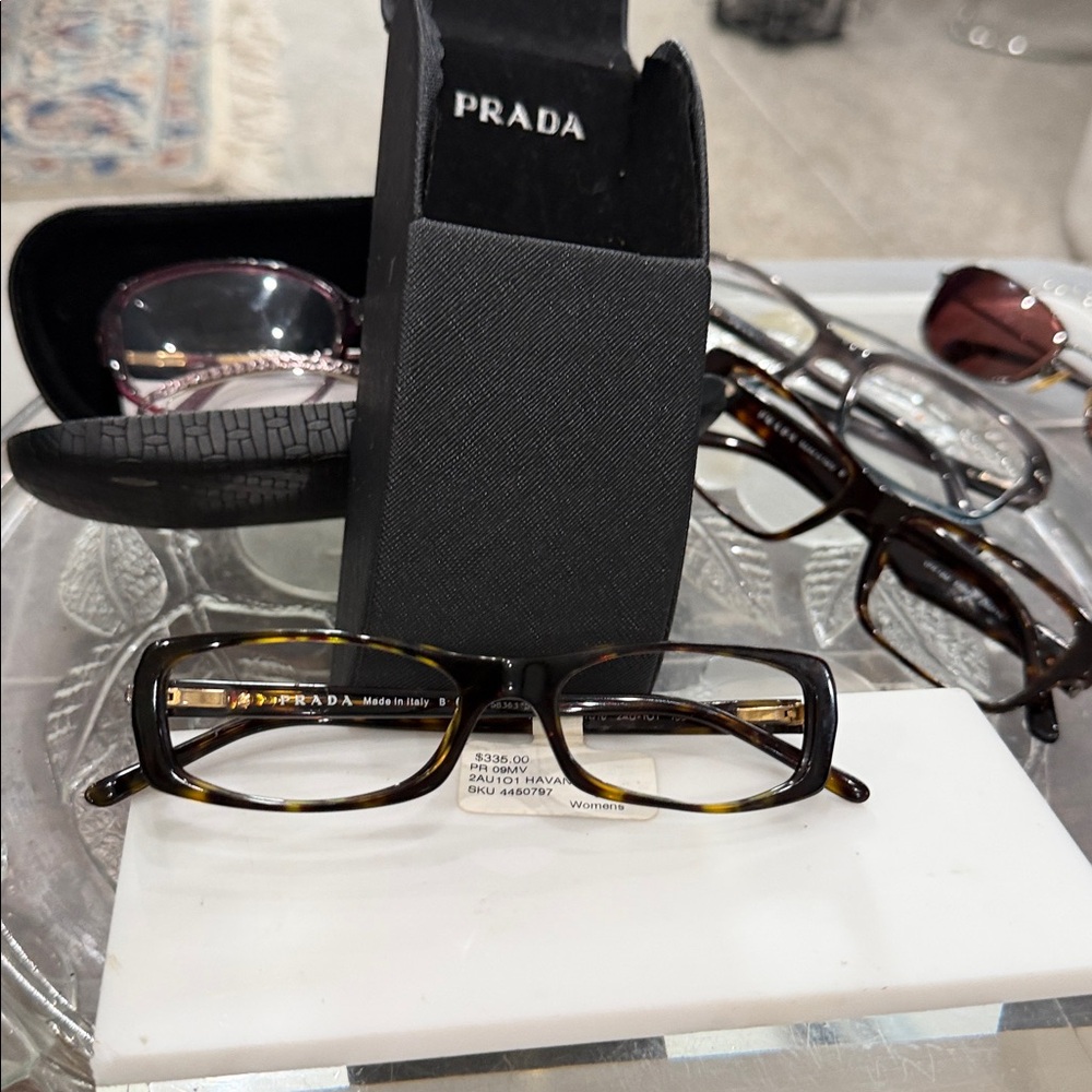 🔥 🕶 NWT Authentic Prada Havana VPR06M 2AU-101 tag 335 PR09MV space 2AU 101 - Picture 7 of 9